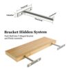 Enhance Your Space with Rustic Floating Wood Shelves – Set of 3