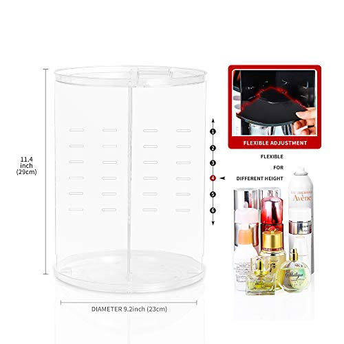 360 Rotating Adjustable Cosmetic Organizer Holder Storage Rack
