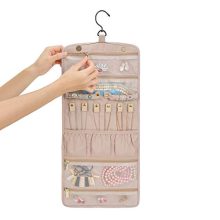 Foldable Jewelry Roll with Hanger for Journey-Rings