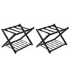 Tangkula Luggage Rack (Set of 2), Folding Metal Suitcase