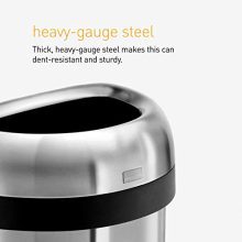 60 Liter Open Top Trash Can - Commercial-Grade, Durable, and Stylish Stainless Steel Waste Solution