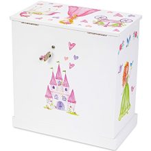 Musical Jewelry Box with 3 Pullout Drawers