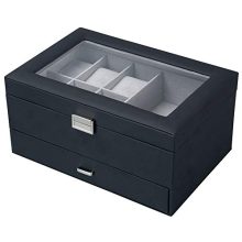 Equuleus Dual Layer Jewelry Organizer Watch Display Case