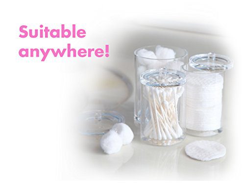ARAD Cotton Ball, Swab, and Q-tip Storage Set, 1-Piece