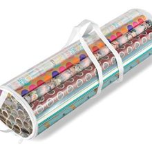 Whitmor Clear Zippered Storage for 25 Rolls