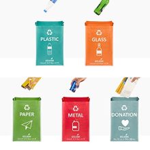 Recycling Bin Bags + Donation Bag Set - Sustainable, Waterproof, and Stylish Waste Organizer for Home and Office Recycling! 🗑️♻️