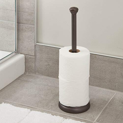 iDesign York Metal Toilet Paper Reserve, Free-Standing Tissue Organizer