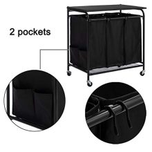Laundry Sorter Cart with Foldable Ironing Board