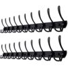 Dseap Wall Mounted Coat Rack - 10 Tri Hooks