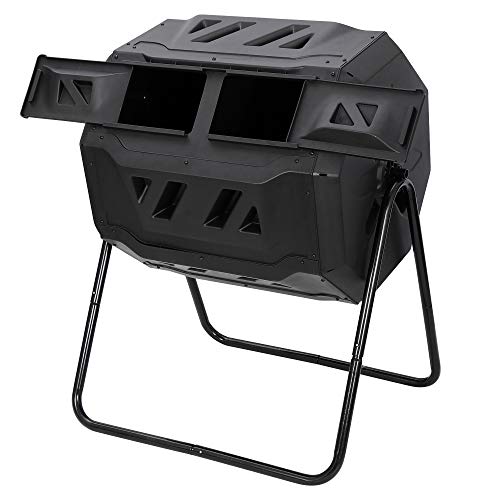 Dual Chamber Large Composting 43 Gallon