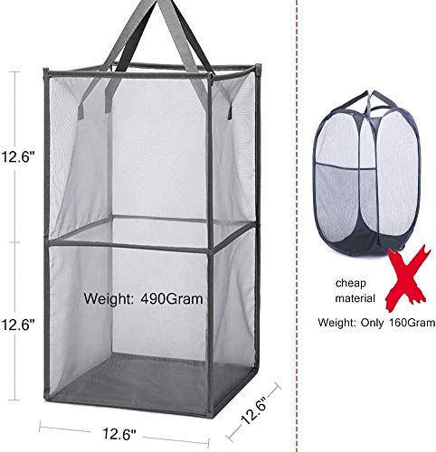 Mesh Popup Laundry Hamper with Handles