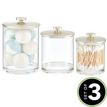 Elegant Countertop Organizer for Cotton Swabs, Makeup Tools & More