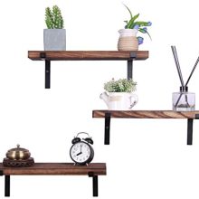 Rustic Wood Floating Shelves Farmhouse Wooden Wall Shelves