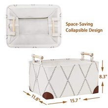 Fabric Storage Basket Bins for Home Office Organizing