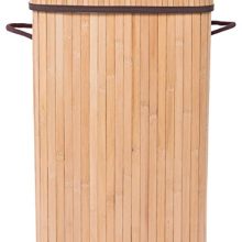 BIRDROCK HOME Square Laundry Hamper with Lid and Cloth Liner