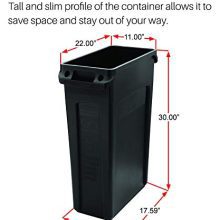 Garbage Can With Venting Channels