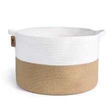 INDRESSME XXXLarge Jute Rope Basket