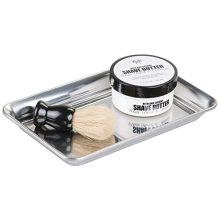 mDesign Metal Storage Organizer Tray for Bathroom Vanity Countertops