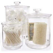 Premium Quality Clear Plastic Apothecary Jars