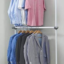 Adjustable Closet Rod Double Rail Garment Rack Organizer System