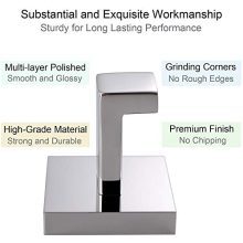 Bath Towel Hook - Angle Simple Solid Metal Bathroom Hook