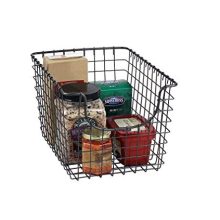Diversified Scoop Wire Basket Vintage-Inspired Steel Storage