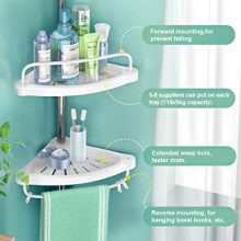 Constant Tension Stainless Steel Pole Organizer Shower Caddy