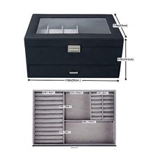 Equuleus Dual Layer Jewelry Organizer Watch Display Case