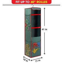 Hanging Wrapping Paper Storage Bag Organizer