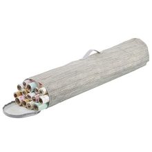 mDesign Soft Stripe Gift Wrap Storage Bag Tube