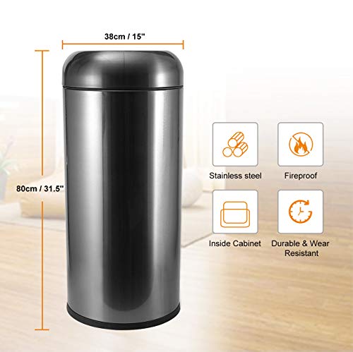 Indoor Garbage Enclosure with Lid Open