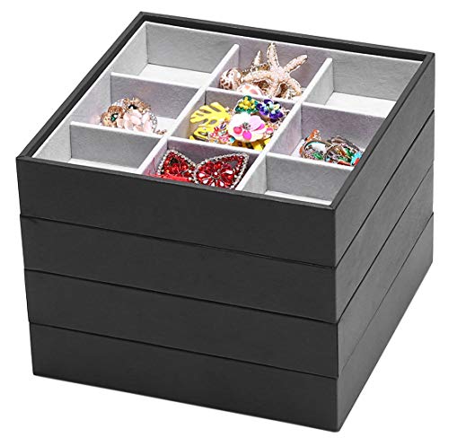 Magic Stackable Jewelry Trays - Elegant and Efficient Storage Solution for Your Precious Accessories! ✨