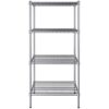 24 inch x 30 inch Chrome Wire 4 Shelf Kit with 64 inch Posts.