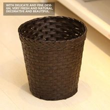 Wastebasket Rattan Woven Storage Baskets Books