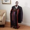 StorageMaid Clothes Valet Stand with Mirror