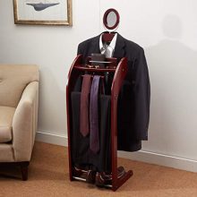 StorageMaid Clothes Valet Stand with Mirror