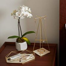 Umbra Prisma Tray, Geometric Plated Jewelry Storage