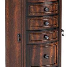 Hives and Honey Bailey Walnut Armoire Jewelry Cabinet