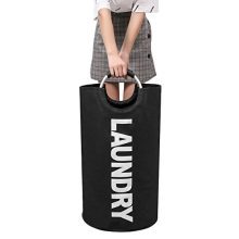 82L Large Laundry Basket - Collapsible and Waterproof Fabric Hamper for Easy Laundry Storage on the Go!