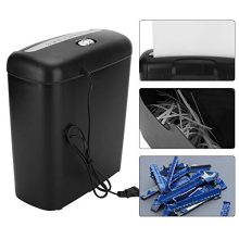 6-Sheet Paper Shredder for Home Office - Electric Credit Card Shredder with 2.6 Gallon Wastebasket