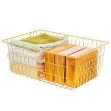 iPEGTOP Wire Storage Baskets, Large Farmhouse Metal Basket