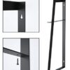 2-Tier Floating Wall Shelves in Carbonized Black Rustic Wood