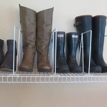 Organized with Closet Wire Shelf Dividers - Set of 8