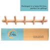 Modern Wall Mounted Coat and Hat Rack – 5 Hooks
