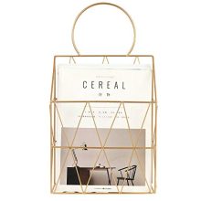 YINASI Metal Wire Magazine Holder Newspaper Organizer Storage Basket