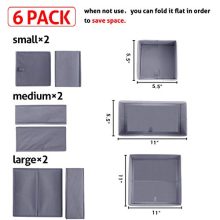 Homyfort Foldable Cloth Storage Box Closet Dresser