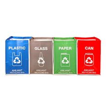 Recycle Garbage Trash Sorting Bins Organizer