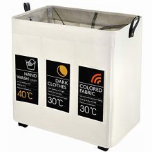 Laundry Sorter, Caroeas Laundry Hamper 3-Bag