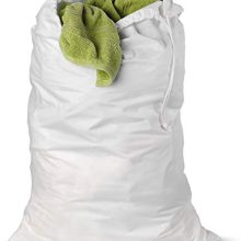 Honey-Can-Do Cotton Laundry Bag, White, One Size
