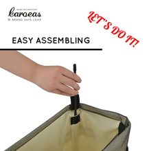 Caroeas 22" Rolling Slim Laundry Basket